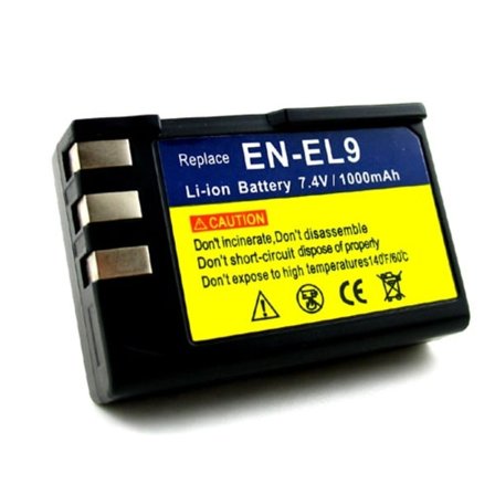 Nikon EN-EL9 / EN-EL9a kameran akku 1150 mAh Li-Ion -akku