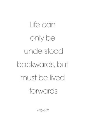 Malerifabrikken - Poster Life can only - Hvit - Postere - Fra Homeroom