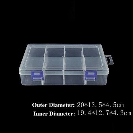 Förvaringslåda smycken pärlor behållare 19.7X13X4.6CM3 3 19.7x13x4.6cm3