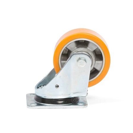 Hjul, 125x50 mm, drejehjul, 450kg, PU