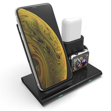 3-in-1 langaton latausteline iPhone, Airpodsille ja Apple Watchille