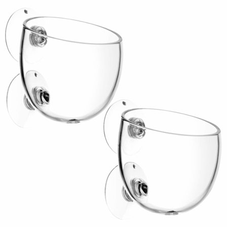 Akvarium Glas Krukor med Sugkoppar för Vattenväxter Hållare Tillbehör för Akvatisk Vegetation Variation
