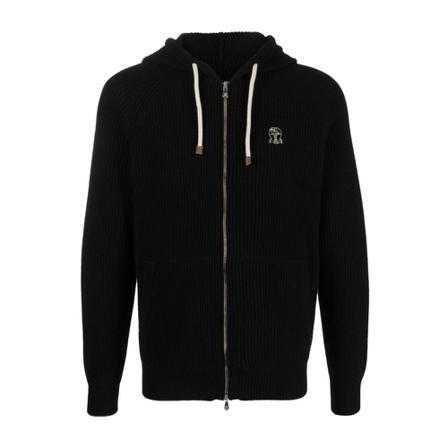 Brunello Cucinelli, Sweatshirts Zwart, Heren, Maat:M