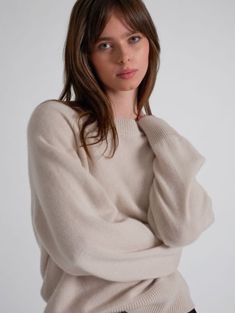 Kashmina - Kashmirgenser "Signy" - Cream - Size XL