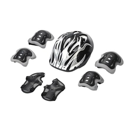 7 kpl/setti Lasten kypärä polvi kyynärpää suojat pyöräilyyn rullalautailuun