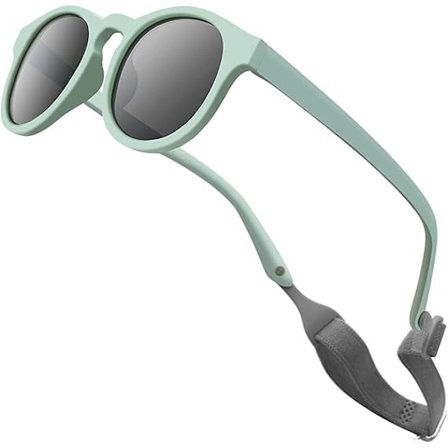 Fleksible baby solbriller UV-beskyttelse 0-3 år (Blå)