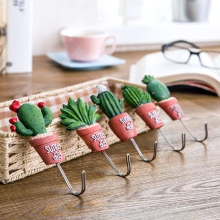 5 blomsterpottekroker, rustfrie stålkroker