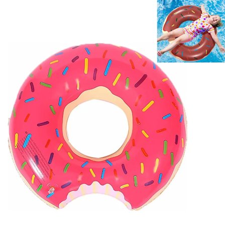 80 cm Donut-formet Badering - Pink - 1 stk