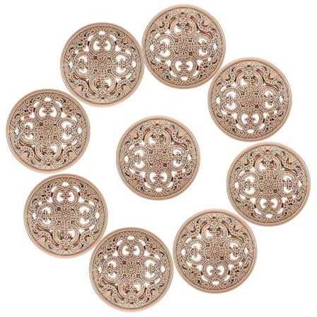 30 kpl 18 mm tyylikkäitä metallisolki onttoja nappeja käsityökalut untuvatakkinapit DIY-ompelunapit koristekäyttöön (kultainen)