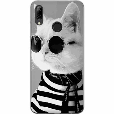 Huawei P Smart 2019 Mjukt Skal - Fancy Cat