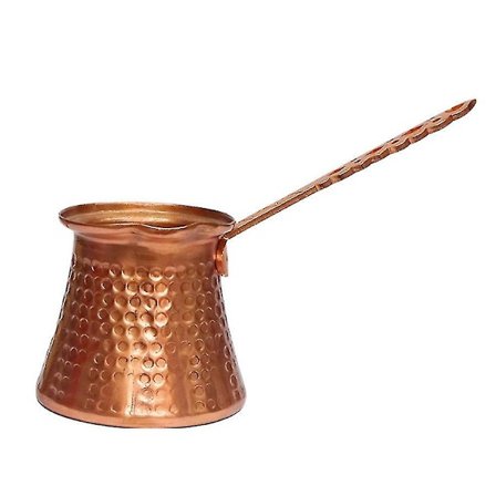 Kaffekanna i Trä med Handtag Turkisk Kaffe 330Ml Kaffe Turk Turkisk Koppar Kaffebryggare för Turk