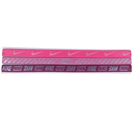 Nike - Rosado headband Beanie - 3-Pack W 3.0 Metallic Pink Headbands @ Hatstore