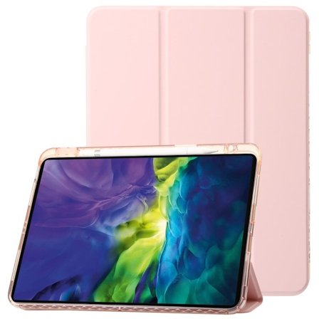 iPad Pro 11 2025/2024 Fodral Tri-Fold Pennhållare Hybrid Rosa