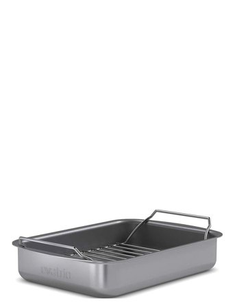 Eva Trio Professionell Långpanna M Galler 26X19 Cm Keramisk Slip-Let - Grey - 26X19CM