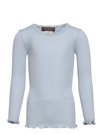 Silk T-Shirt Regular Ls W/ Lace Blue Rosemunde Kids