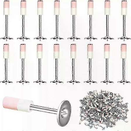 Pneumatiska stålnaglar, 7,3 mm 400 st, lämpliga för taklätt stål köl vatten- och elinstallation