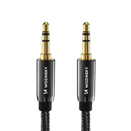 Wozinsky 2xAUX Kabel Universal Mini Jack 3m - Sort