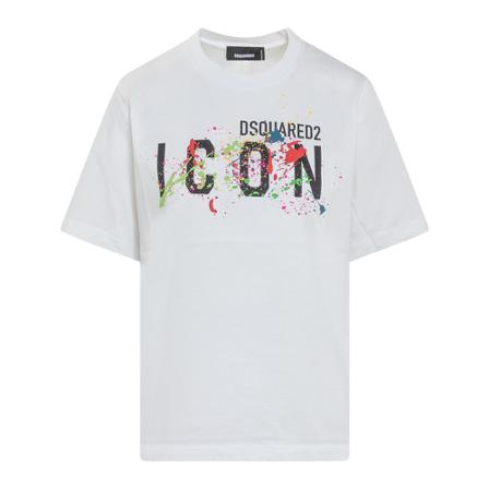 Dsquared2, T-Shirts Wit, Dames, Maat:S