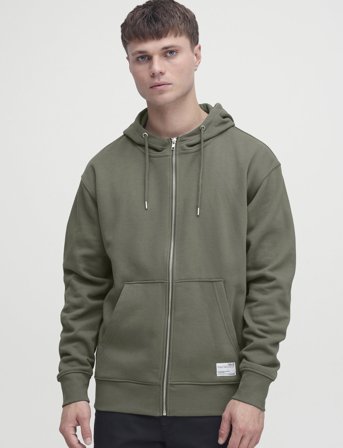 Solid Sdlenz Zipper Sw - Khaki green - M