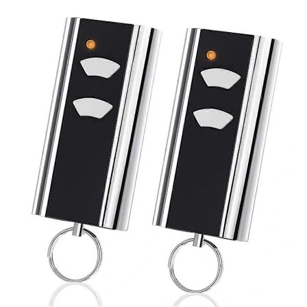 Set med 2 Ersättningsfjärrkontroller för Garageport Normstahl RCU 433-2K, 433,92 MHz Garageportsöppnare H