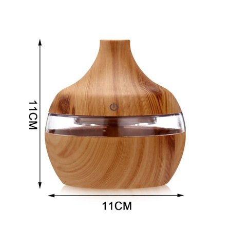 USB Luftfuktare Elektrisk Aromaterapi Diffuser med 7 LED-lampor