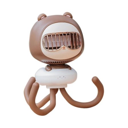 Baby Klapvogns Ventilator Børn Håndholdt Desktop Genopladelig Blæksprutte Ventilator Baby Klapvogns Ventilator Clip-on Port