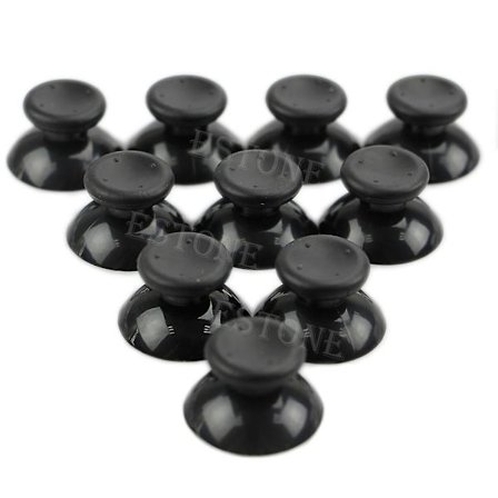 10 stk. varme analoge joystick-tommelpinne gummihette for Microsoft for Xbox 360-kontroller