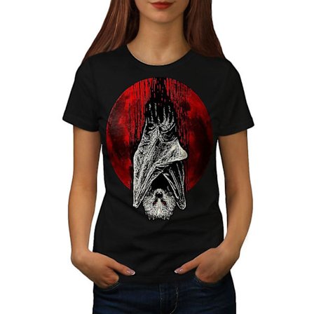 Blood Moon Vampire Women Blackt-shirt