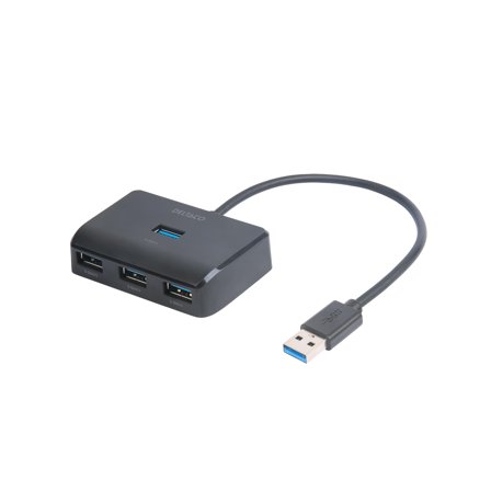 Deltaco USB-A hub, 5 Gbps, 4x USB-A, black