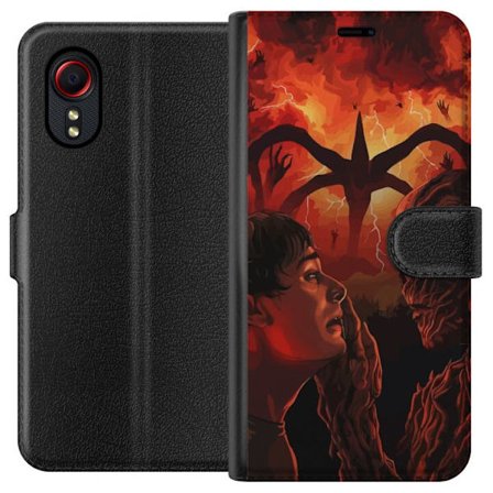 Kompatibel Tegnebogsetui til Samsung Galaxy Xcover 5 Eventyrlig moské i pastelfarver med hængende lanterner, stjerner og halvmåne blandt skyer