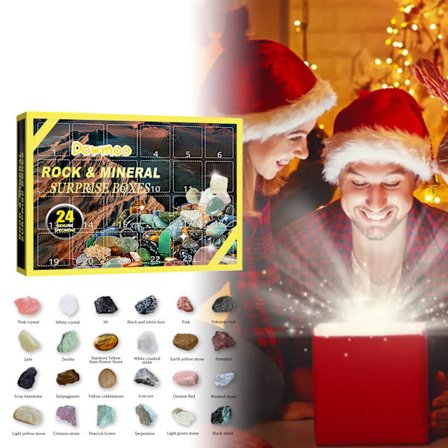 Mineral Fo-ssil Steinkit Tidlig Utdanningsleketøy Adventskalender