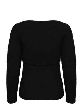 Alphagz 2 In 1 Off Shoulder Pullover Svart Gestuz*Betinget Tilbud