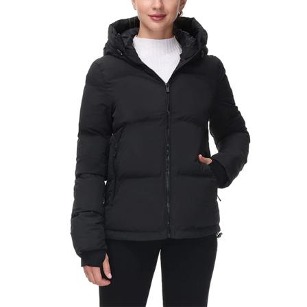 Kvinnor Långärmad Förtjockad Jacka Hooded Ytterkläder