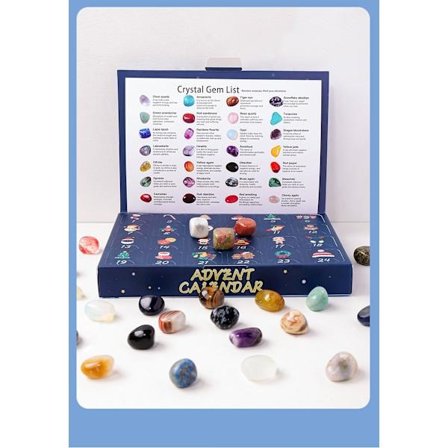 Julekalender Med Sten - Adventskalender 24 Sten - Overraskelseskalender Jul Til Børn / Voksne{TL}