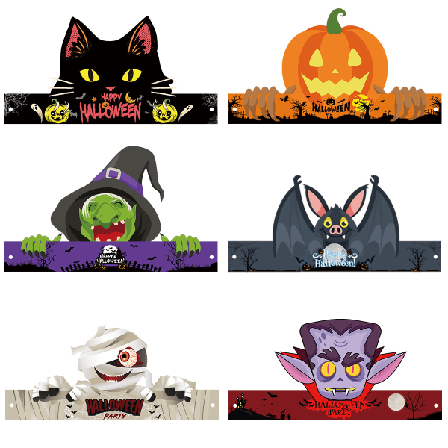 Halloween-koristepaperihattu Hengenjuhlan Party-koriste