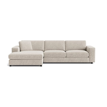 Oasis chaiselong sofa, venstrevendt - Genesis Grå/Beige - 294x151x79 - Sofa, chaiselong