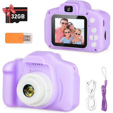 2025 Seneste Model Børnekamera, HD Digitalt Videokamera, Børnelegetøj til 3 4 5 6 7 8 9 År Gamle Drenge/Piger, Selfie-kamera til Børn, Chri