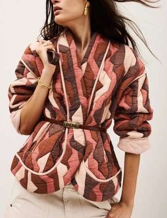 ba&sh Jacket Trincy - Burgundy - 36