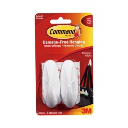 Command Designer Hook (2-pack) One Size Vit