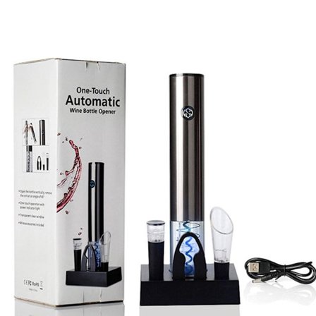 Elektrisk flaskeåpner - TD - Automatisk flaskeåpner - Metall - Oppladbar - M