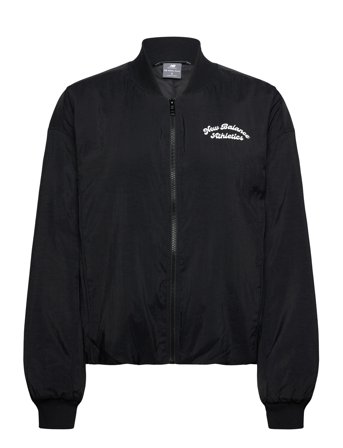 New Balance Linear Heritage Woven Bomber Jacket - Black - M