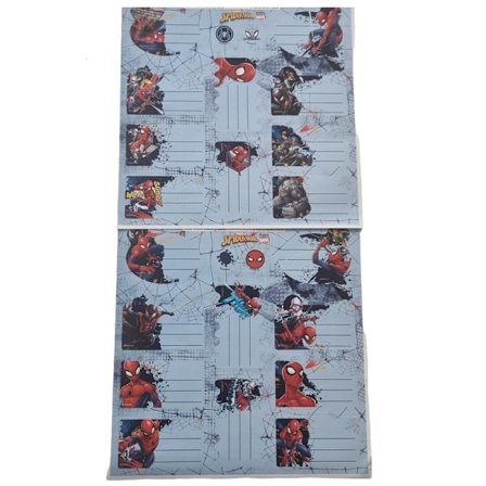 Namnetikett bok-etikett - Spindelmannen