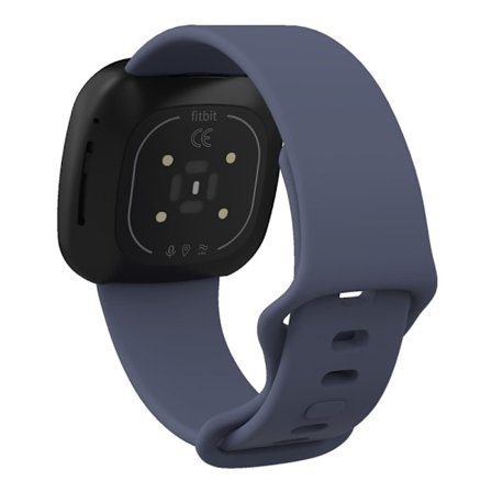 Fitbit Sense 2 / Versa 4 klockarmband i silikon - Blågrå Storlek: S