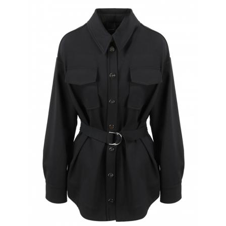 Pinko Belted shirt MIINTO-5cbe7a1d4056a8f8638a Sort, Dame Skjorter