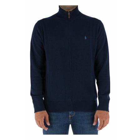 Polo Ralph Lauren - Stickade Tröjor - Blå - Herr - Storlek: L, Herr, Storlek: L