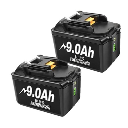 18V 9000mAh Li-Ion batteri för Makita, uppladdningsbart, CE-certifierat,2 delar 9,0Ah