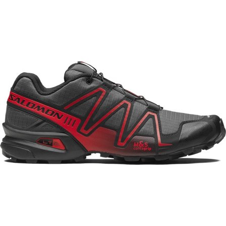 Salomon - Sneaker Unisex Speedcross 3 - Asphalt / Flame Scarlet / Black - 38