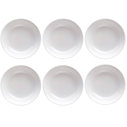 Rörstrand Swedish Grace Hvid Dyb Tallerken 19 cm 6-pak | KitchenOne