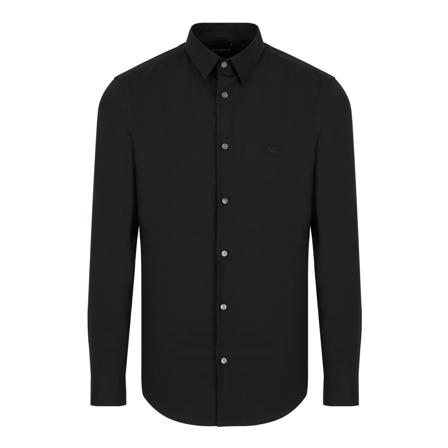 Emporio Armani, Formal Shirts Zwart, Heren, Maat:L
