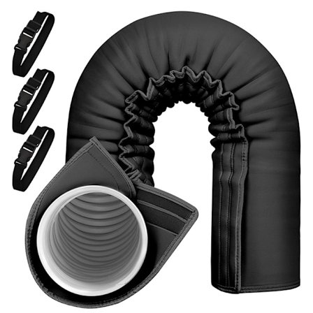 AC Slang Isolering Skydd - Svart Hylsa med Remmar